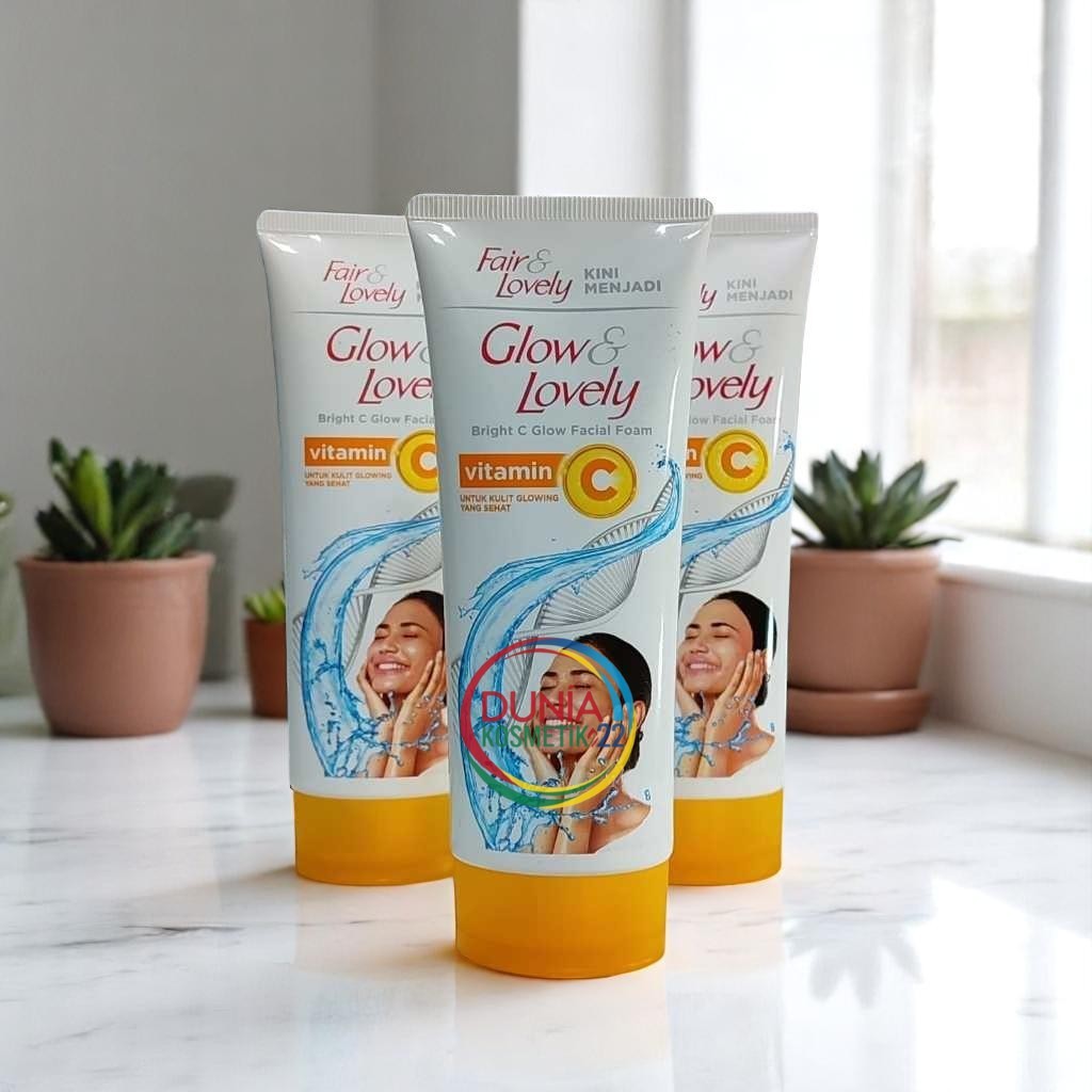 ( 3 PCS ) Glow & Lovely Bright C Glow Facial Foam 100g Vitamin C / Facial Wash Fair & Lovely