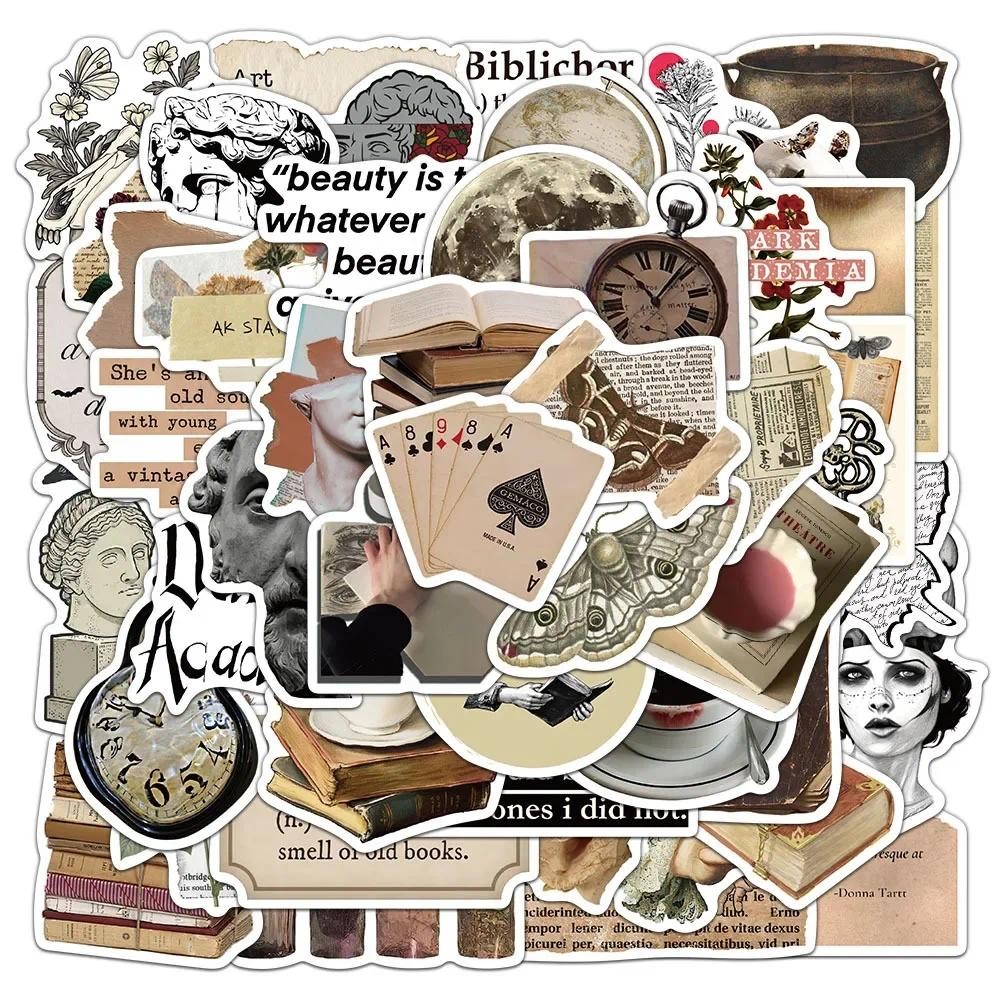 

10/25/50pcs Mixed Retro Art Stickers Graffiti for Decor Stationery Suitcase Water Bottle Phone Laptop Skateboard Scrapbooking