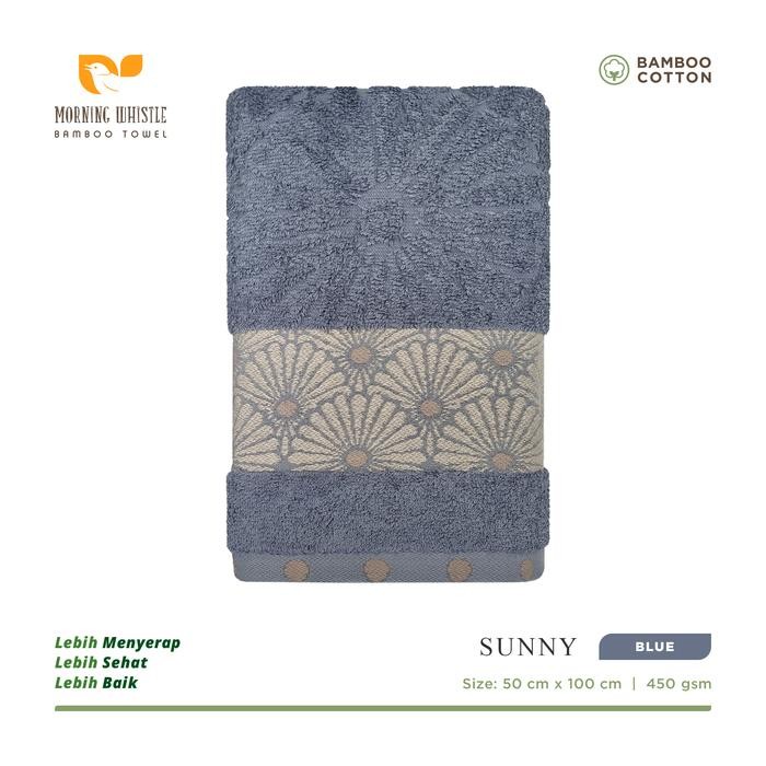 r PP Morning Whistle Bamboo Towel - Sunny - 70×135 Cm / 50 x 100 cm / 34 x 80 cm / Handuk Travel / H
