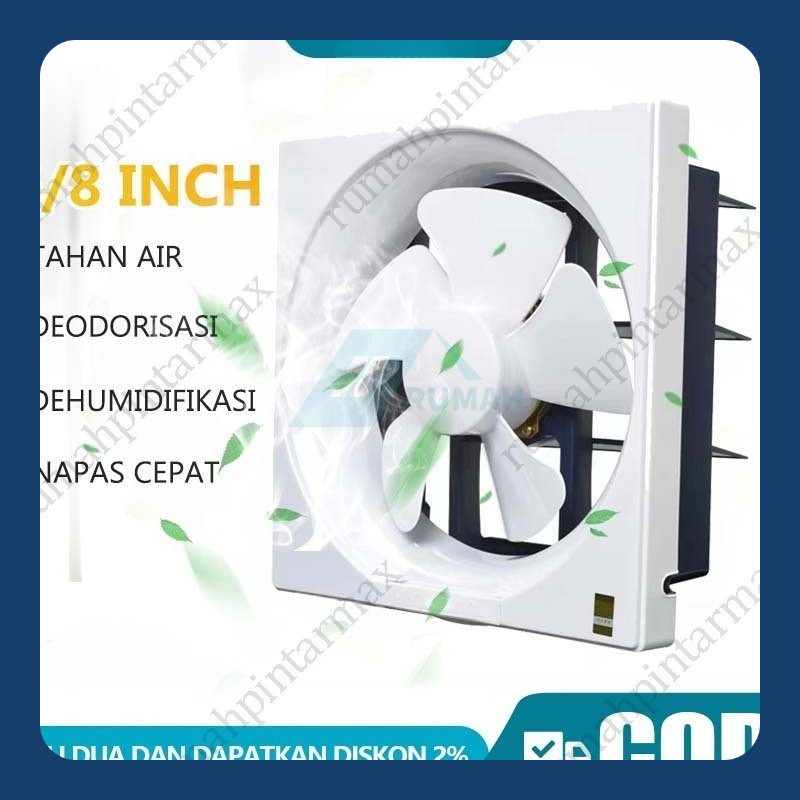 WALL EXHAUST HEXOS/HEKSOS FAN DINDING 10" (25 CM) EXHAUST FAN TEMBOK EXHAUST HEXOS/HEKSOS 10 INCH CE