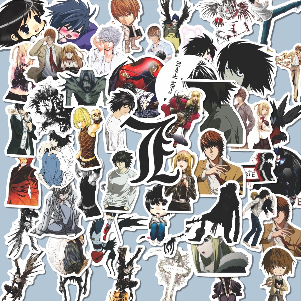 

100PCS Lucu Sticker Anime Death Note Stiker Aesthetic Stiker Anti Air Stikers Berperekat Waterproof sticker decal buat Motor Helm Buku Journal Koper Casing HP Laptop Botol Minum Hadiah anak