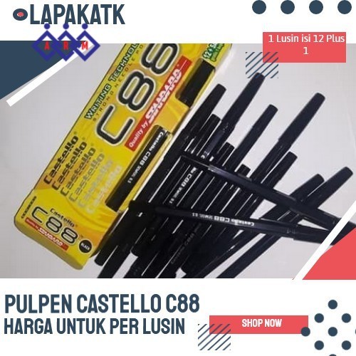

TERMURAH Pulpen Standard Murah C 88 / Pen Standart Castello C88 (ISI 13) ++ Best Seller