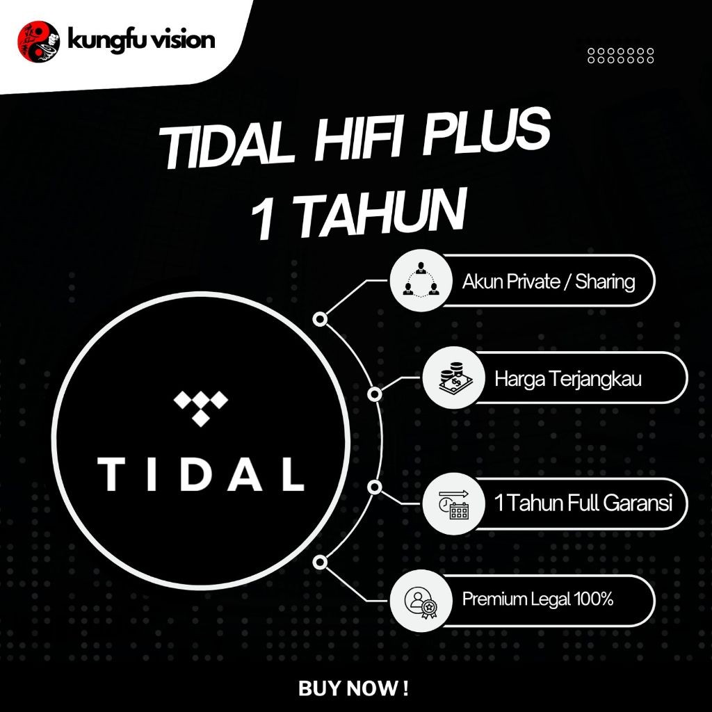 Tidal Hifi Premium 1 Tahun Private Bergaransi