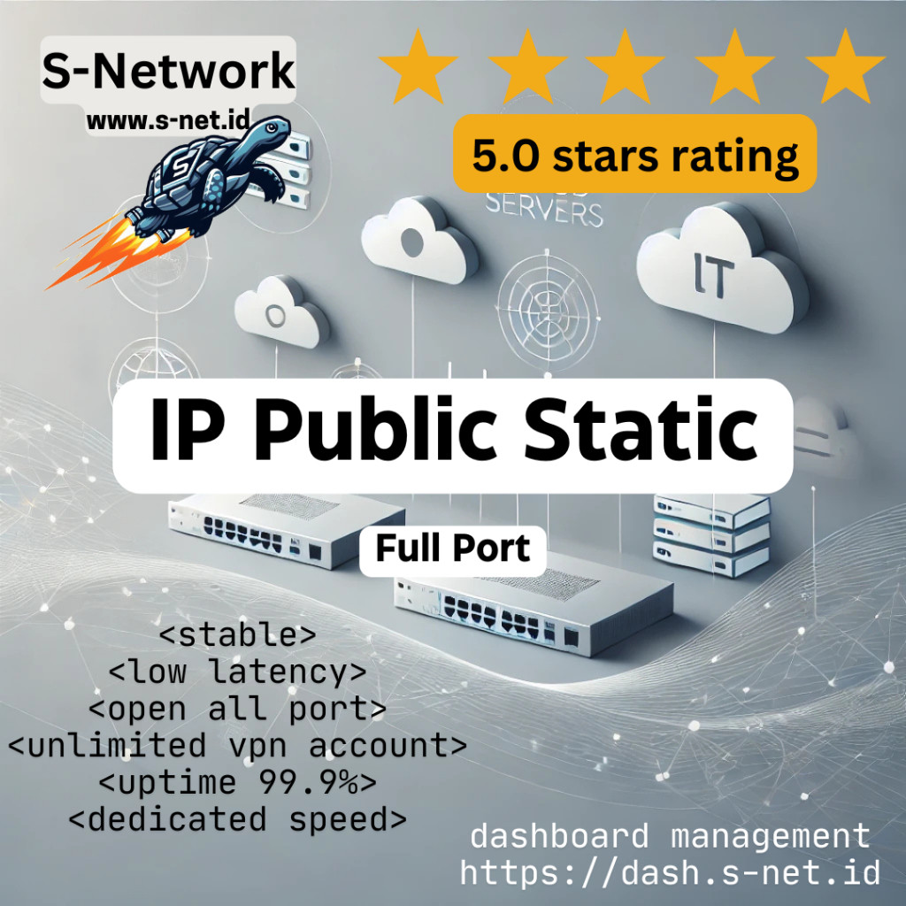 IP Public Static Publik Statis Dedicated Low Latency