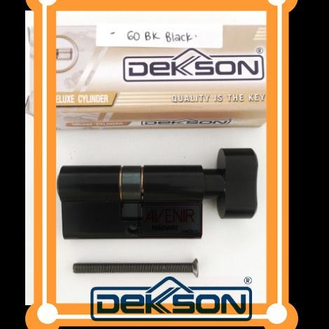 Cylinder Dekkson Deluxe BK 60 mm Matt Black Silinder Dekkson Hitam