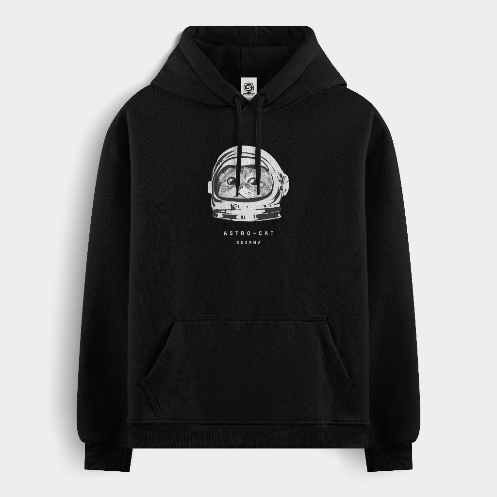 Sugema Sweater Hoodie Pria Wanita Astro Cat
