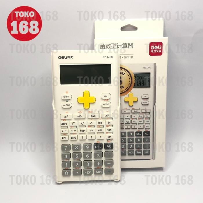 

DELI Scientific Calculator/Kalkulator Ilmiah/Sekolah 1700 (PCS) - Putih