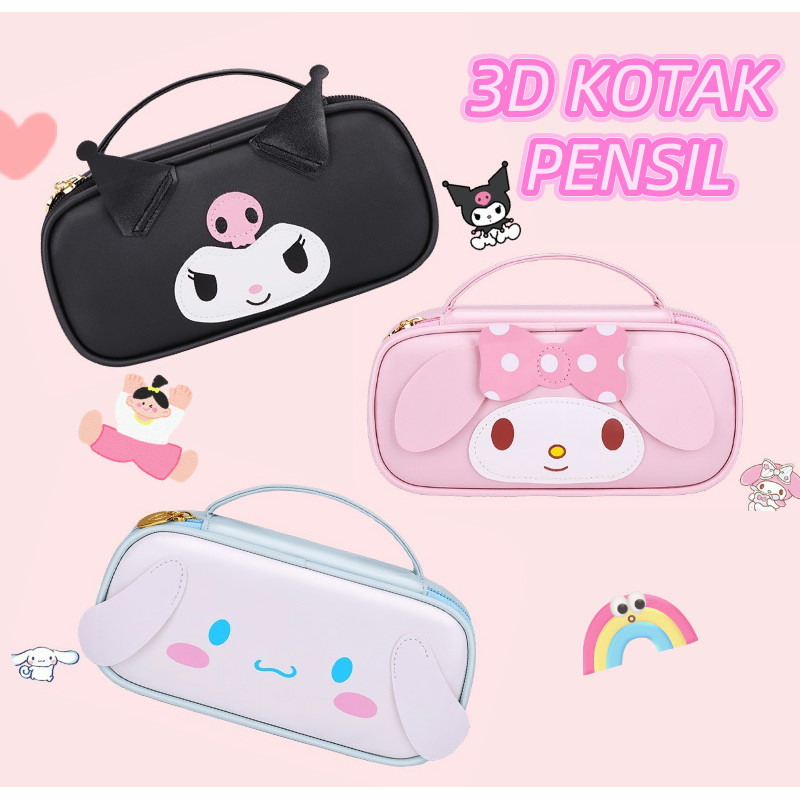 

Tempat Pensil Premium Sanrio Cinnamoroll Melody Kuromi Oval Kotak Pensil Lucu