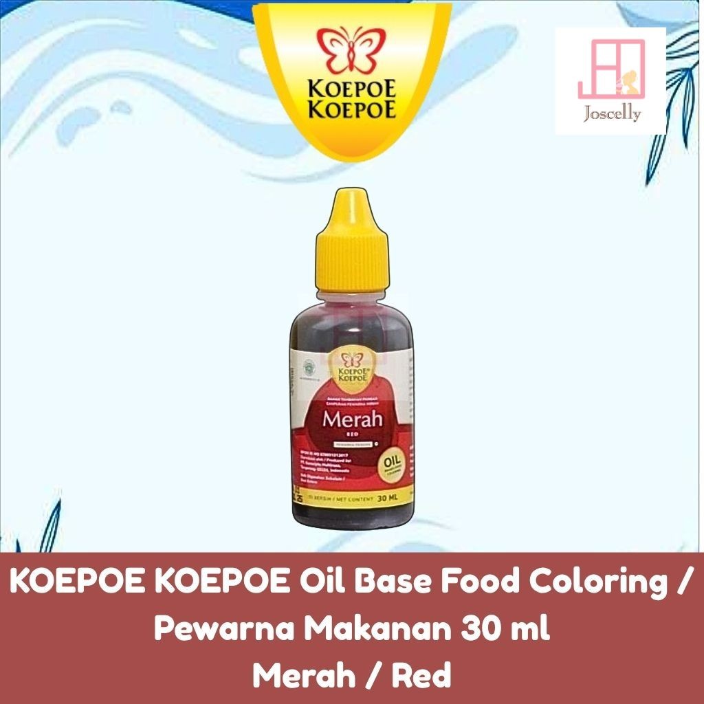 

JOSCELLY.ID KOEPOE KOEPOE Oil Base Food Coloring / Pewarna Makanan Merah / Red
