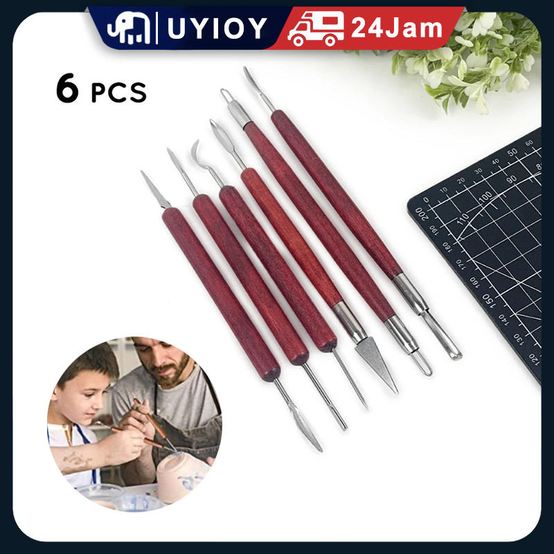 

6PCS Clay Sculpting Tools/Alat Ukir Tembikar Polimer /Alat Tanah Liat Lilin
