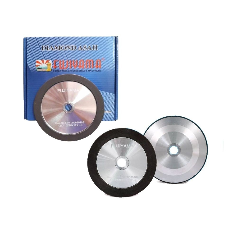 ORIGINAL FUJIYAMA diamond asah TCT 4 Inch 2 sisi / Batu asah pisau Asia Jaya