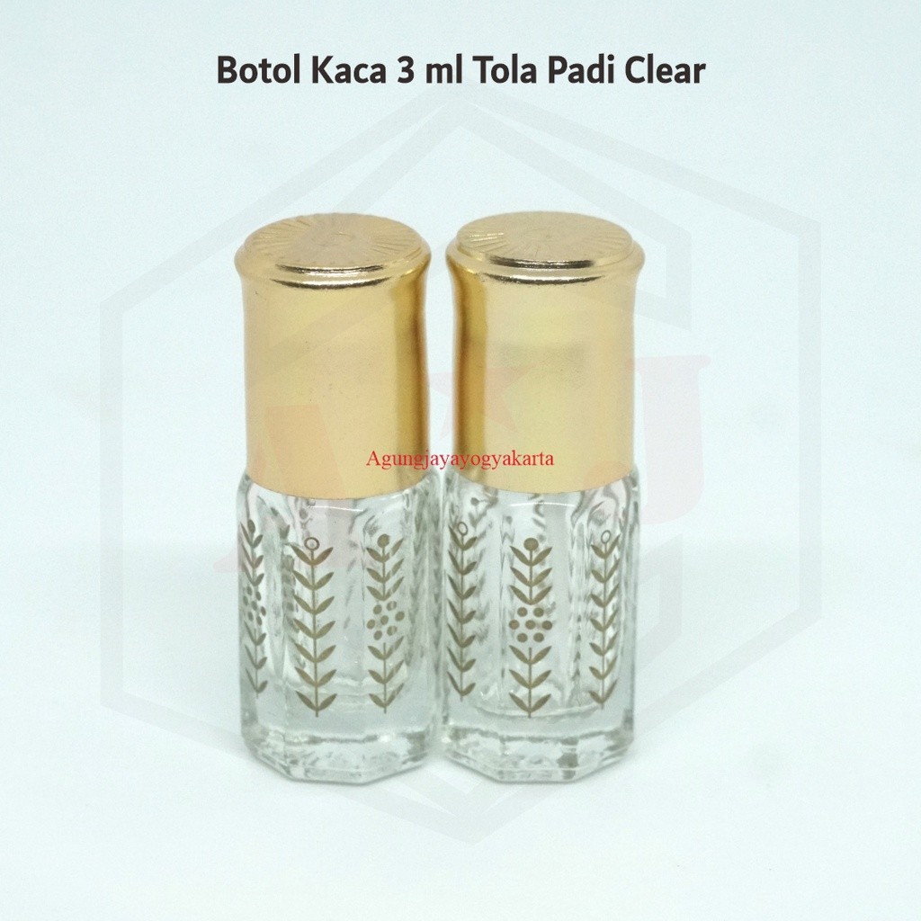 Botol Roll On 3 ml Tola Padi Clear/ 12 ml