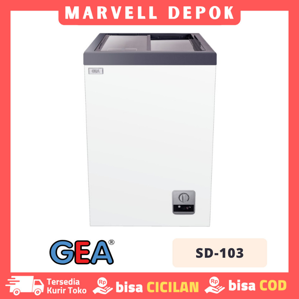 Freezer Sliding Kaca Gea Sd 103 Freezer Sliding 100 Liter Garansi Resmi
