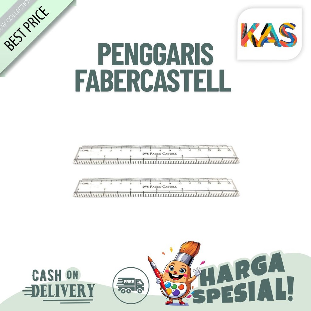 

Penggaris Fabercastell Ukuran 15 cm – Mistar / Ruler 15 cm #170640 Satuan