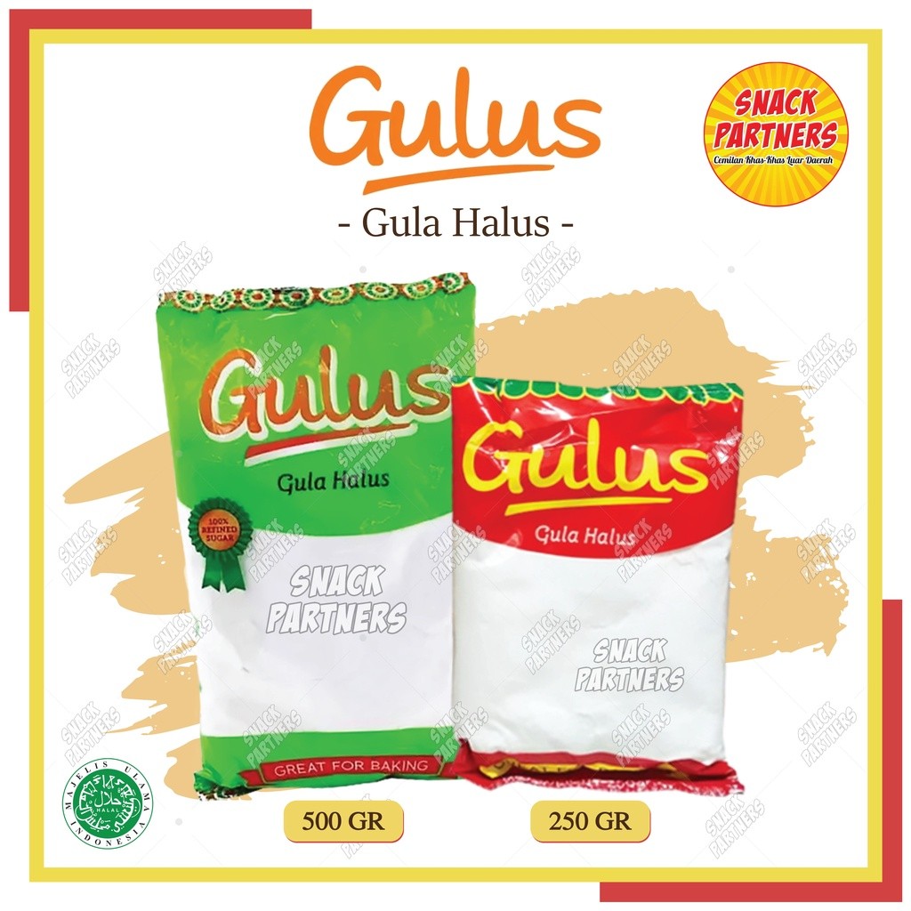 

GULUS Gula Halus 250 / 500 GR - Topping Gula Bubuk / Fine Granulated Icing Sugar