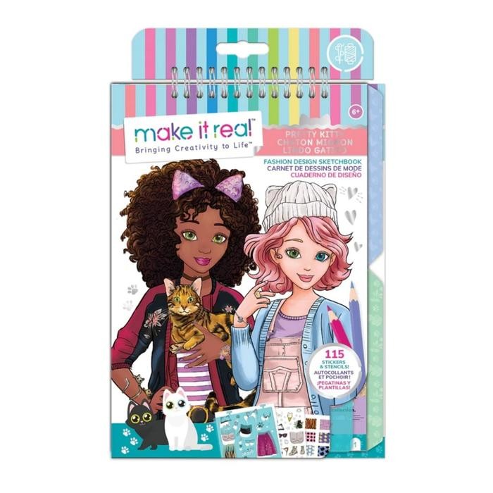 

Make It Real : Fashion Design Sketchbook / Buku Sketsa Gambar Fashion - Pretty Kitty