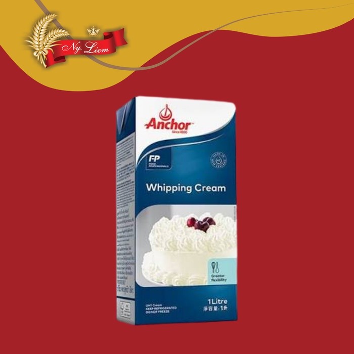 

Anchor Whipping Cream Full Cream 1 Liter (GOSEND/GRAB Only)