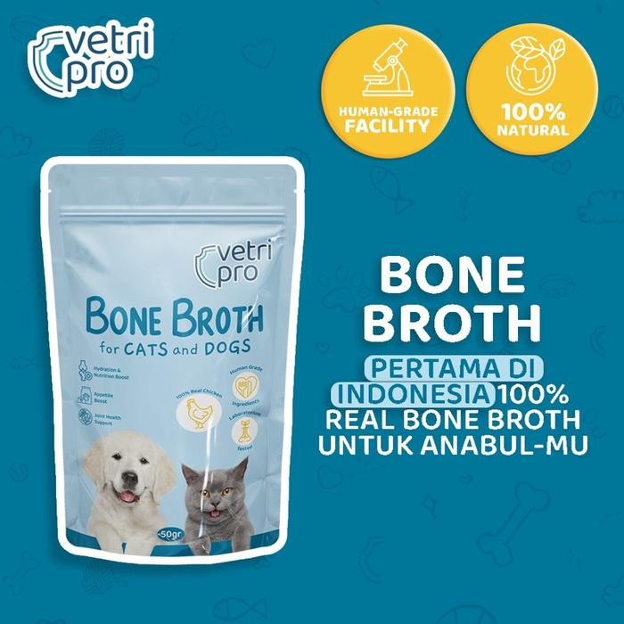 

VERTI PRO vitamin cemilan supplemen kesehatan kucing dan anjing - 1.BONE BROTH