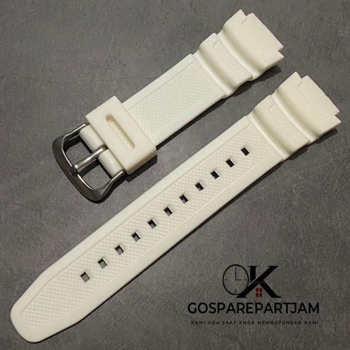 Strap Tali Jam Tangan Rubber Casio G Shock AE-1000W AE 1000 - Putih