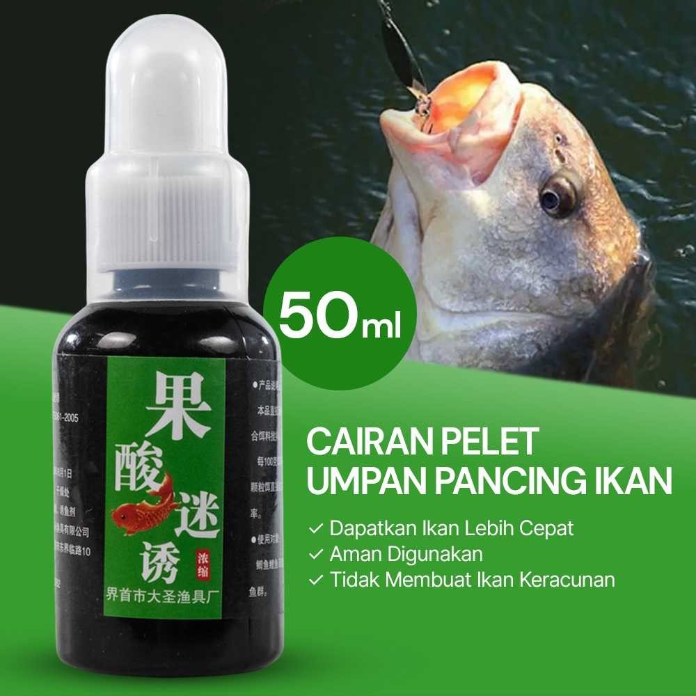 Cairan Pelet Ikan Umpan Pancing Cairan Konsentrasi 50ml