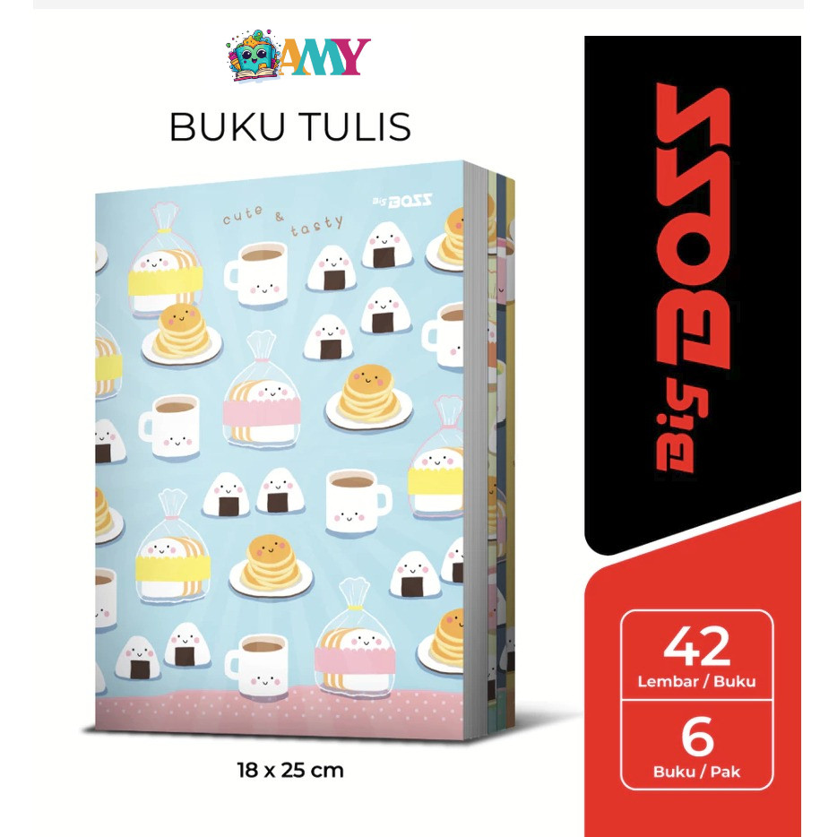 

(1PAKIS6PCS) BIGBOSS BUKU TULIS 42 ISI 6 / BIG BOSS BUKU TULIS 42 LEMBAR