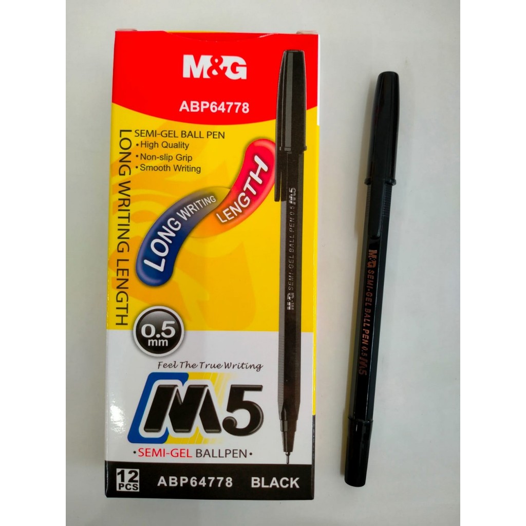 

Pulpen M&G M5 0.5 Black - 1Pack (12pcs)