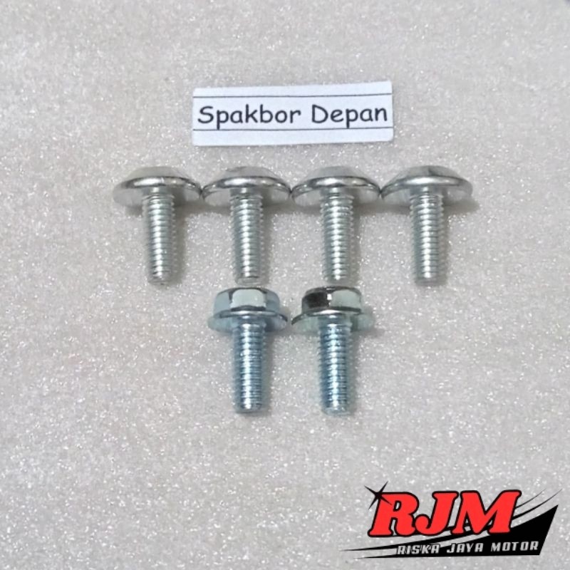 Baut Full Set Cover Bodi Body Spakbor Depan Honda Sonic 125 RS Old / Lama Karbu