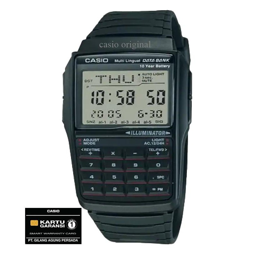 JAM TANGAN CASIO CALCULATOR DBC-32-1 DBC 32 DBC-32 DBC32 ORIGINAL