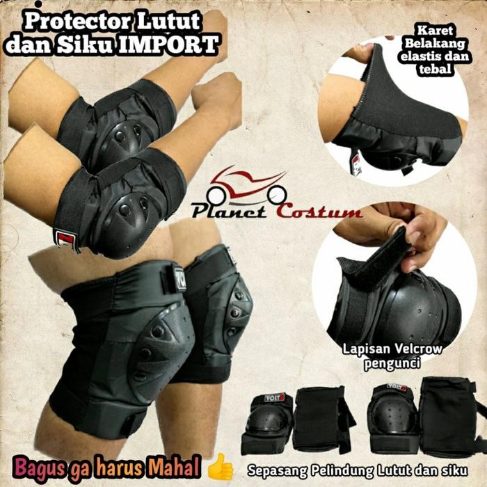 Dekker lutut dan siku bikers sepeda motor cross mtb deker downhill     Terlaris