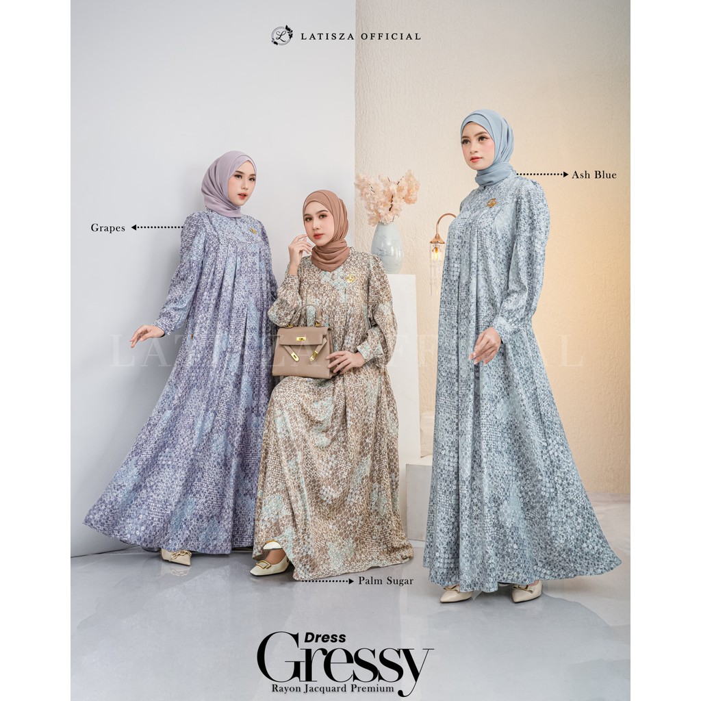 Gressy Dress by Latisza (Gamis Rayon Premium)