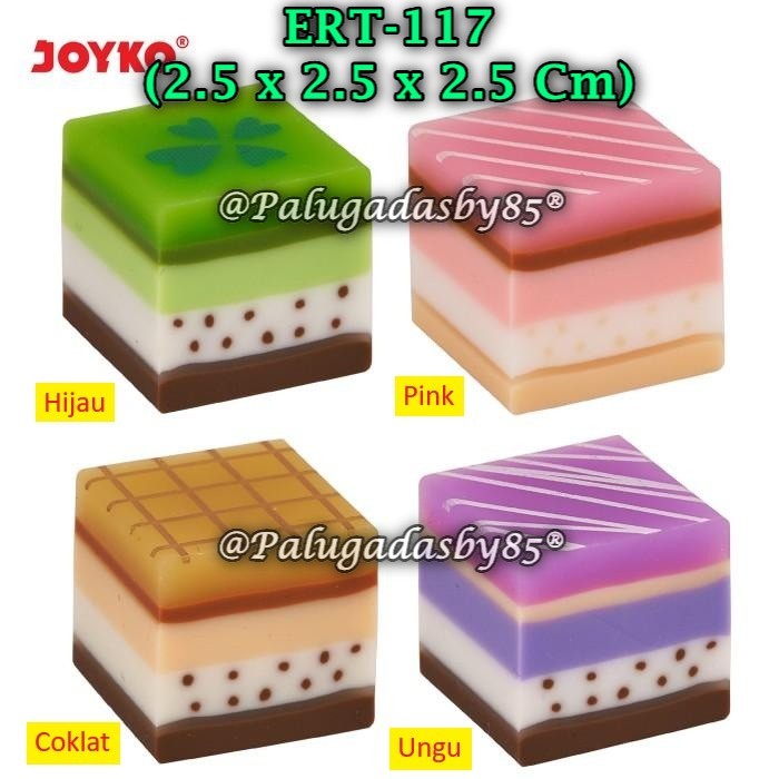 

(1 Biji) Penghapus JOYKO ERT-117 Cake BISA PILIH WARNA / Eraser Penghapus Joyko ERT-117 (1 Biji)