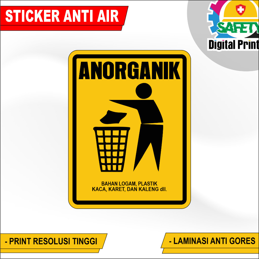 

STIKER SIGN DILARANG MEMBUANG SAMPAH SEMBARANGAN ORGANIK ANORGANIK SAMPAH B 3 / BUANGLAH SAMPAH PADA TEMPATNYA STIKER VINYL VARIAN UKURAN