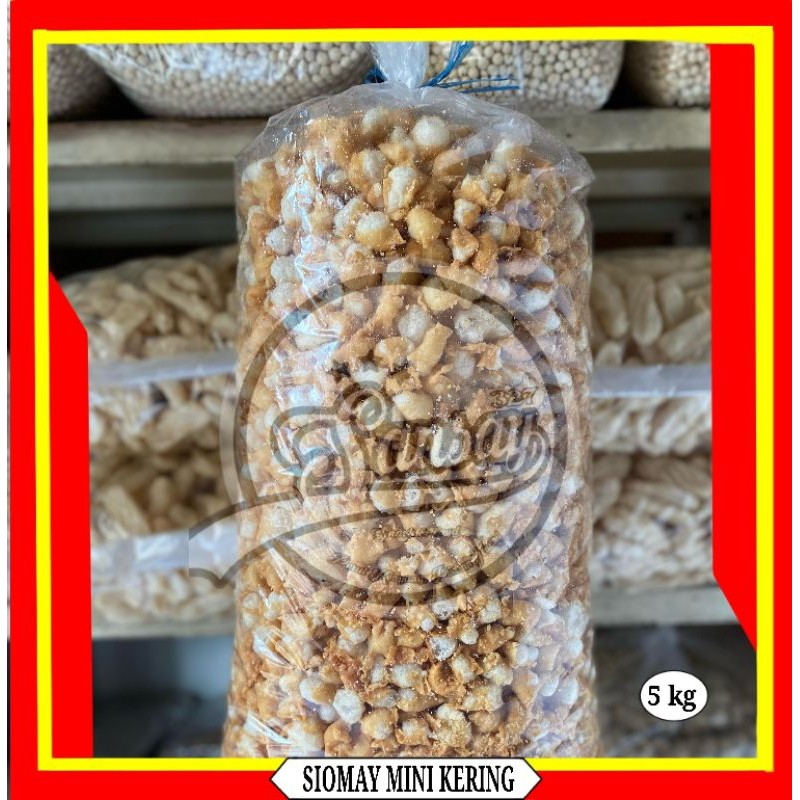 

siomay mini kering 5kg toping baso aci dan seblak, renyah,gurih