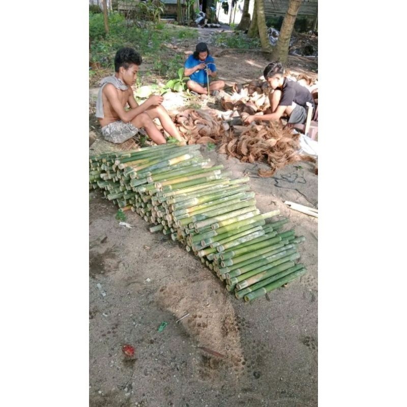 TERMURAH OBOR BAMBU HIJAU +SUMBU SERABUT KELAPA SIAP PAKAI