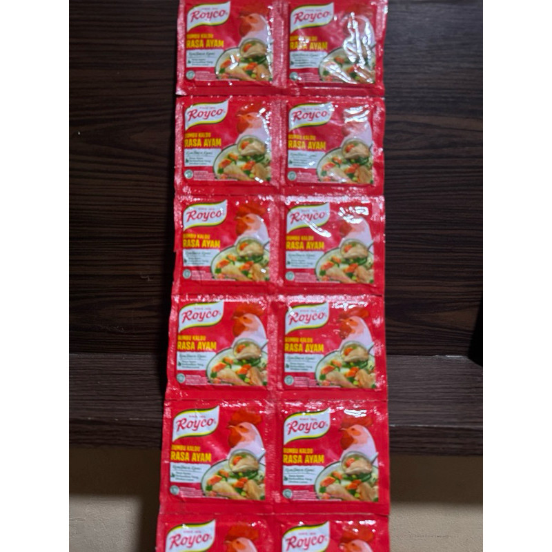 

Royco Bunbu Kaldu Rasa Ayam/ rasa Daging 58g x 12pcs (renceng)