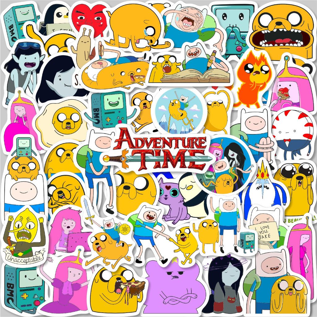 

Stiker Adventure Time / Vinyl Waterproof Anti Air / Sticker Aesthetic Helm Buku Journal Koper Motor Casing HP Laptop Tumbler Botol Minum Sepeda IPad Tablet Polaroid Kulkas