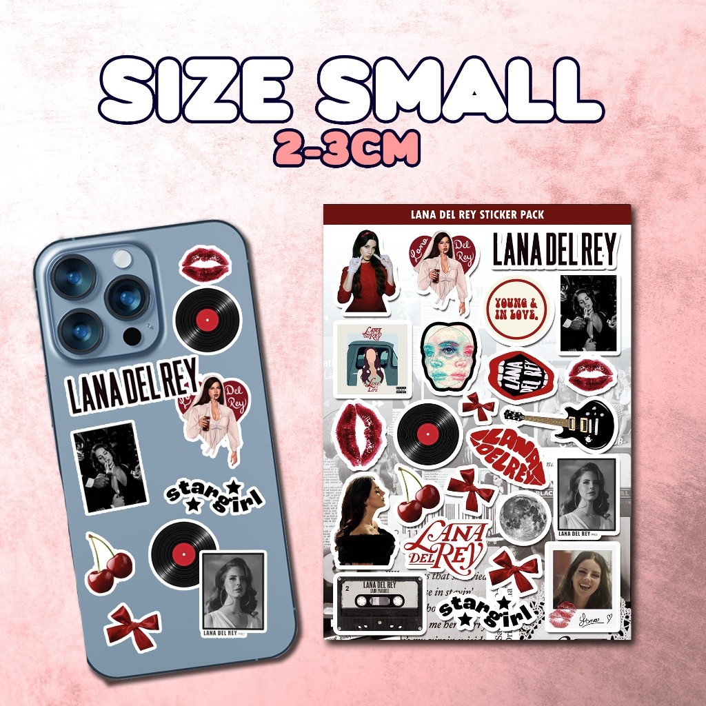 

LANA DEL REY Stiker Aesthetic Pack | Anti Air Anti Luntur | Aesthetic Sticker HP Laptop