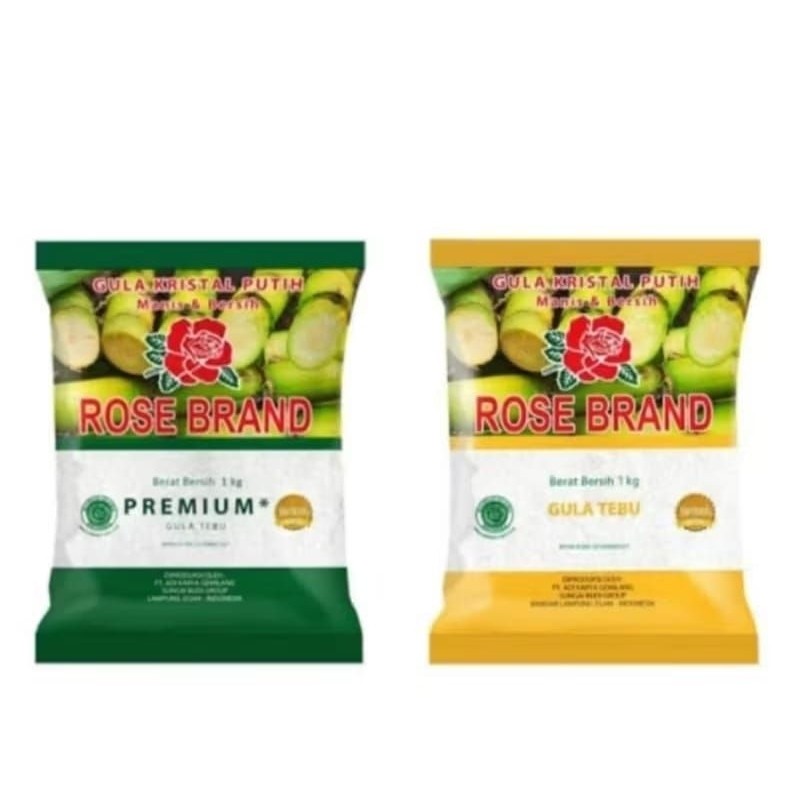 

Gula Pasir Premium ROSEBRAND ukuran 1Kg Putih Dan Kuning