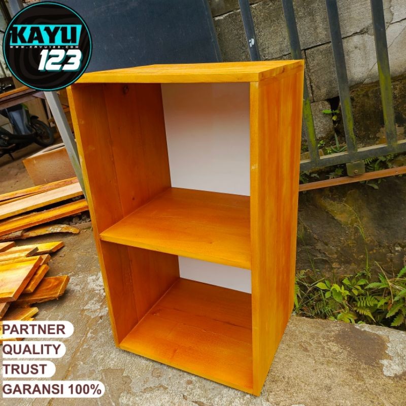 Wooden Crate 44x38x72 cm Kotak Kayu Meja Kayu Lemari Kayu Storage Box Kayu Tempat Penyimpanan Serbag