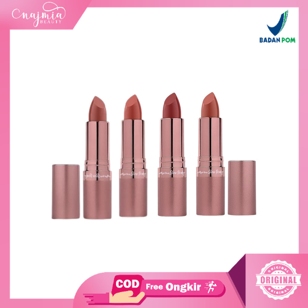 Najmia Ofc Marina Glow Ready Luscious Lipstick - Lipstik