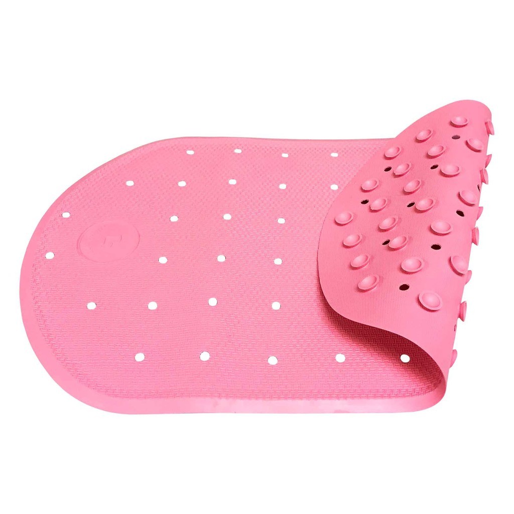 Lb 1710- Non slip bath mat neon pink 26x43cm - karet anti slip untuk mandi (ada 2 pilihan warna) Co