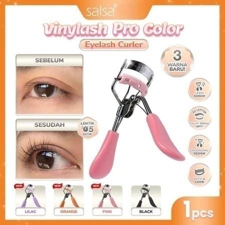 MINJIE x SALSA Vinylash Color  Eyelash Curler Pro - Penjepit Bulu Mata Salsa Premium