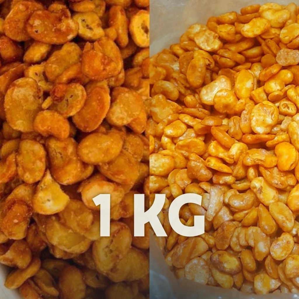 

[ 1KG/500GR/250GR ] Kacang Koro Kupas Balado Cap Jaipong / Kacang Koro Kupas Asin / Cemilan Kacang Koro Balado Yasnack Camilan Toples Food Kering