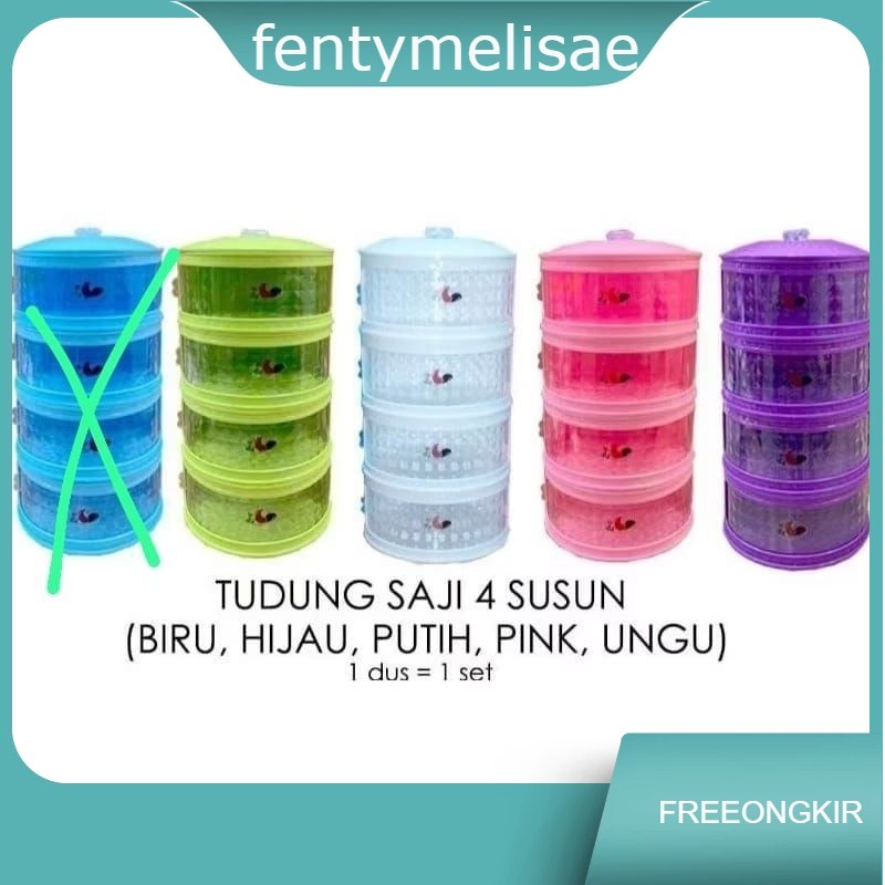 TUDUNG SAJI 4SUSUN AYAM JAGO/TUDUNG SAJI DIAMOND