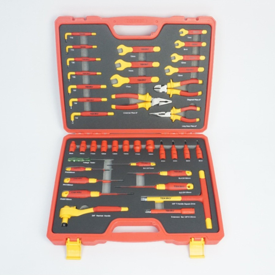 Tekiro insulation mechanic tools set 39pc/toolkit listrik set/peralatan kelistrikan (TS-2340)