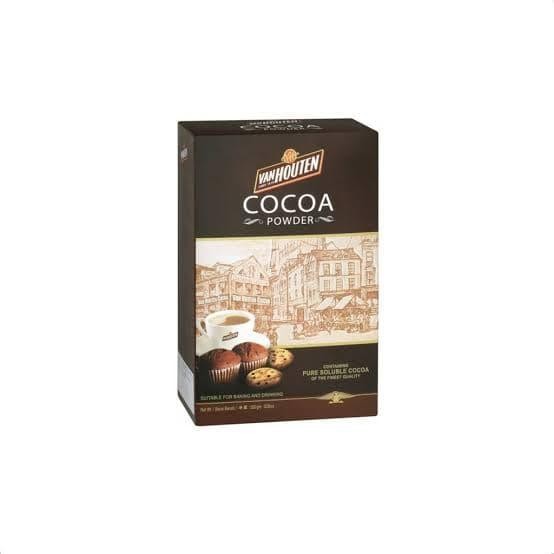 

Cocoa Powder Coklat Bubuk VAN HOUTEN 180 gr Besar Cacao Enak Wangi