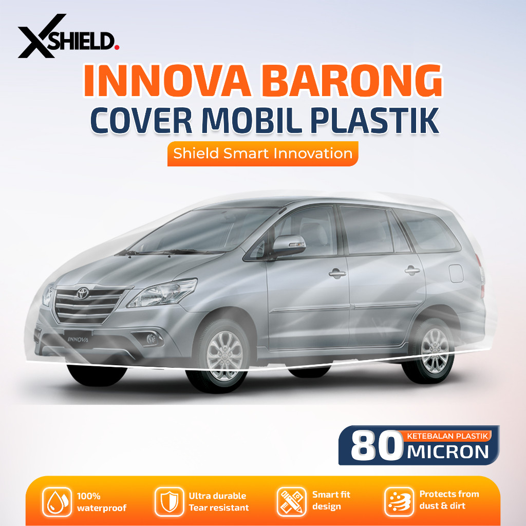 Sarung Mobil Innova Plastik Cover Mobil Kijang Innova Lama Transparan Bening