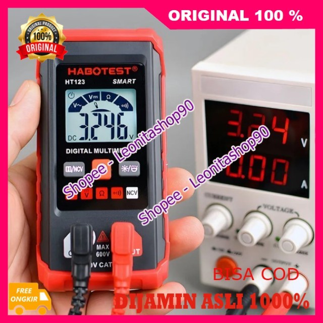 Smart Multimeter Pengukur Tegangan Listrik AC DC Digital Multimeter Multimeter Digital Otomatis 600V