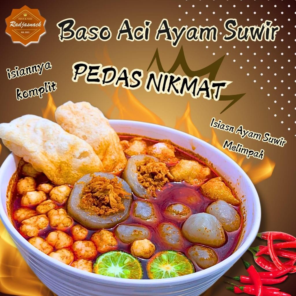

BASO ACI AYAM SUWIR PEDAS NIKMAT 1 BUNGKUS Makanan Instan