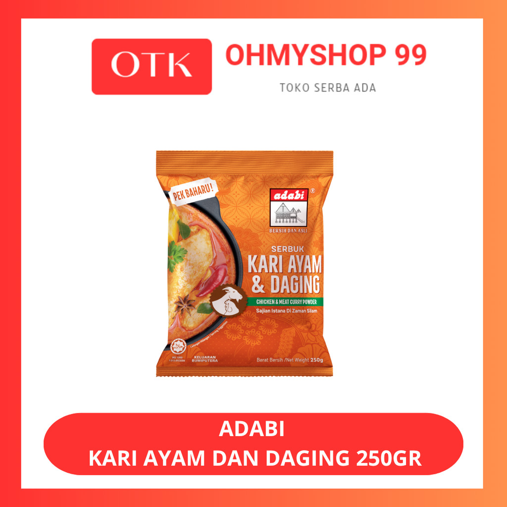 

Adabi Bumbu Kari Ayam dan Daging 250gr